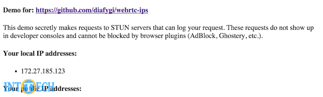 کشف IP کاربر با استفاده از حفره‌ی امنیتی موجود در WebRTC