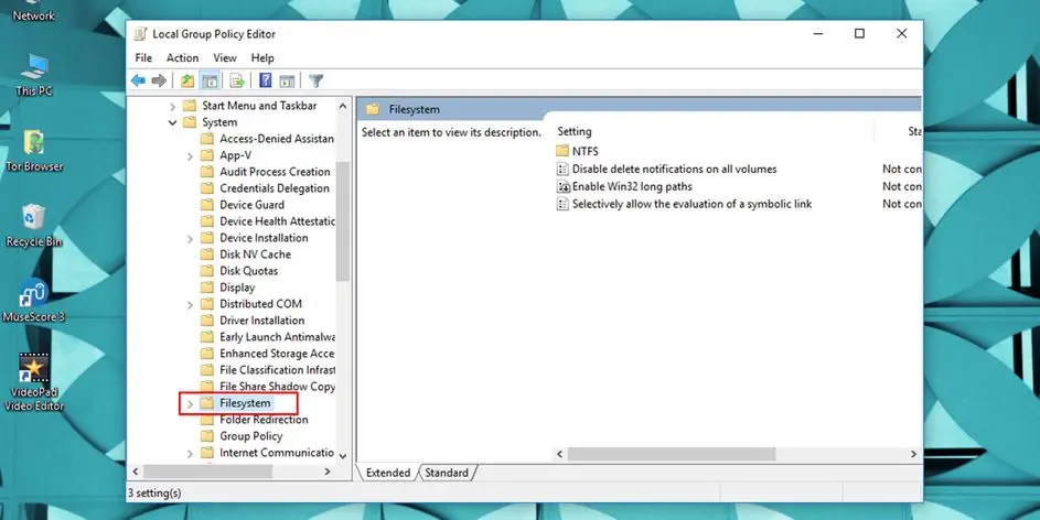 آموزش حذف محدودیت ۲۶۰ کاراکتری ویندوز برای نام فایل و فولدر