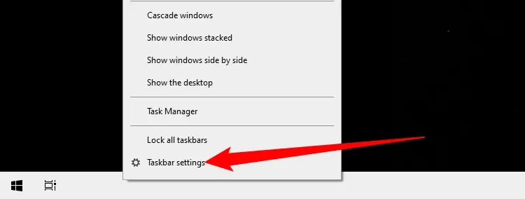 روش فعال و غیرفعال کردن مخفی شدن taskbar در ویندوز 10