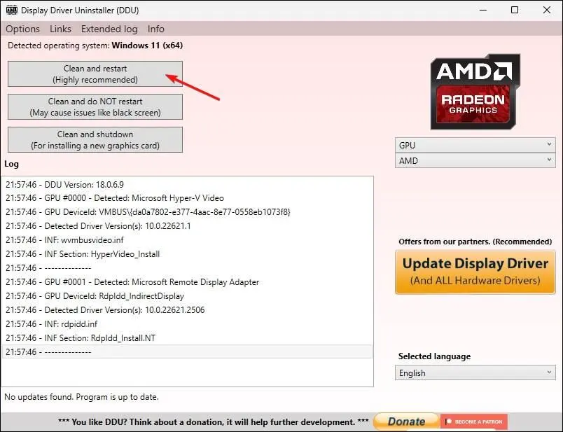 آموزش حذف کامل درایور کارت گرافیک AMD و NVIDIA و Intel و نصب مجدد
