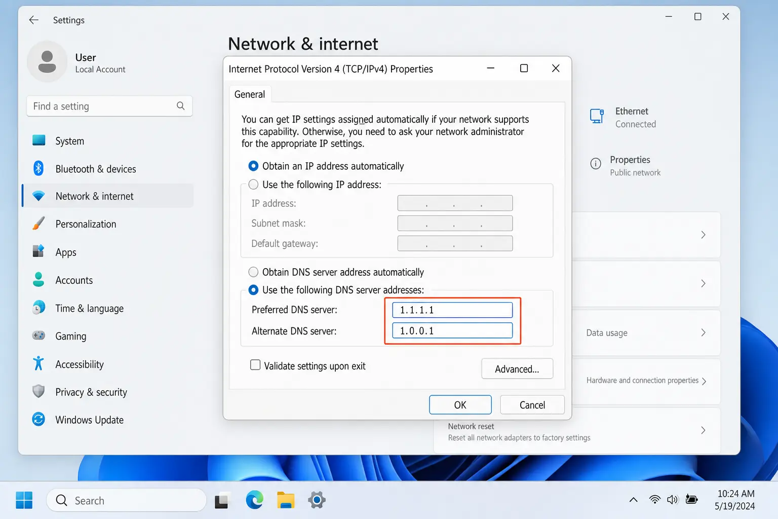 آموزش کاهش پینگ در بازی آنلاین با تغییر سرور DNS