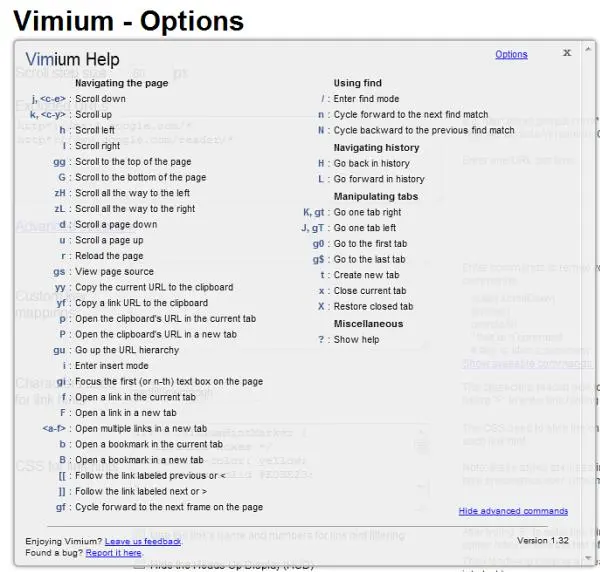 افزونه Vimium چیست؟ وب‌گردی بدون موس با کیبورد