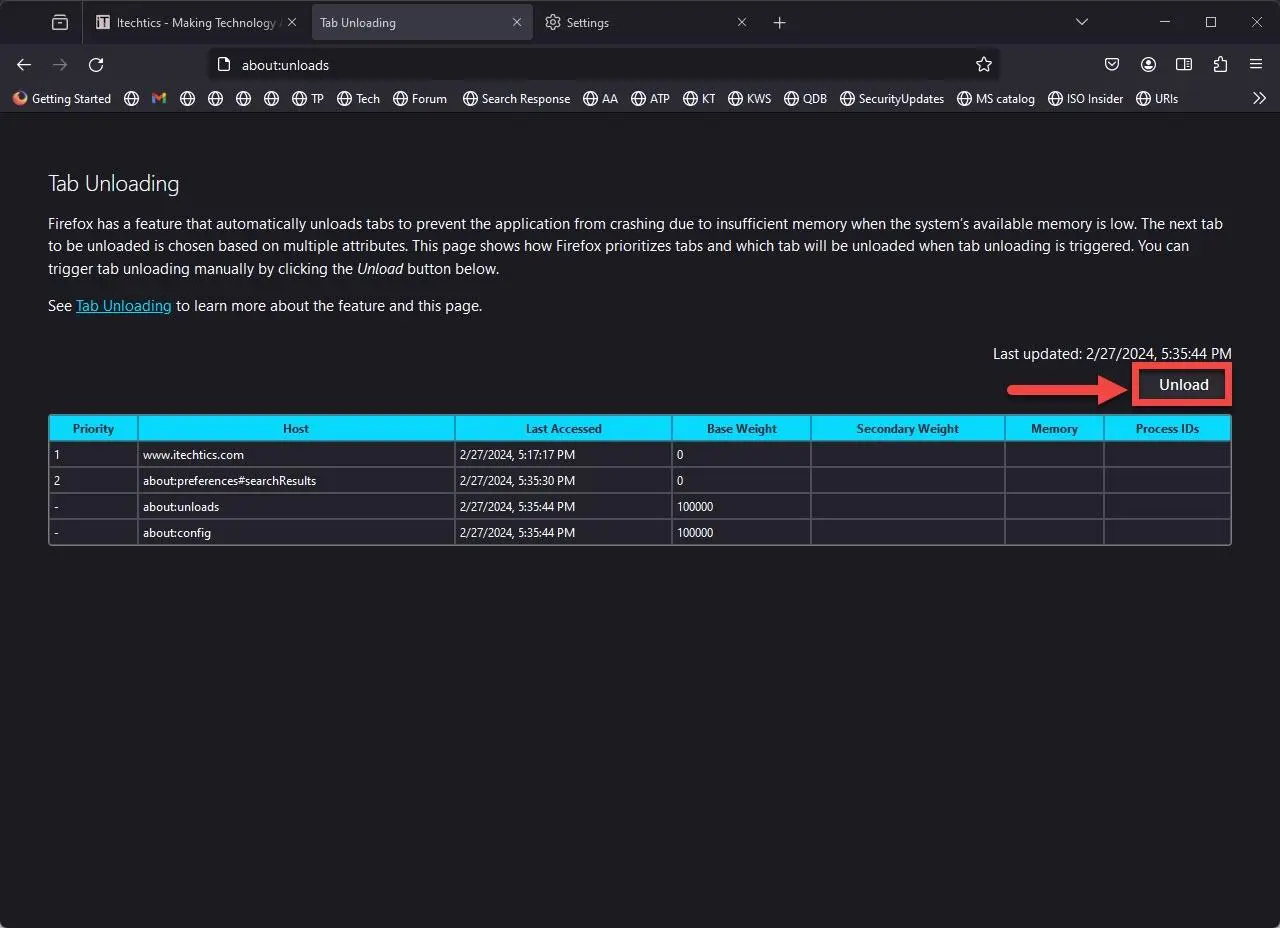 آموزش Unload Tab در Firefox؛ کاهش مصرف رم بدون بستن تبها