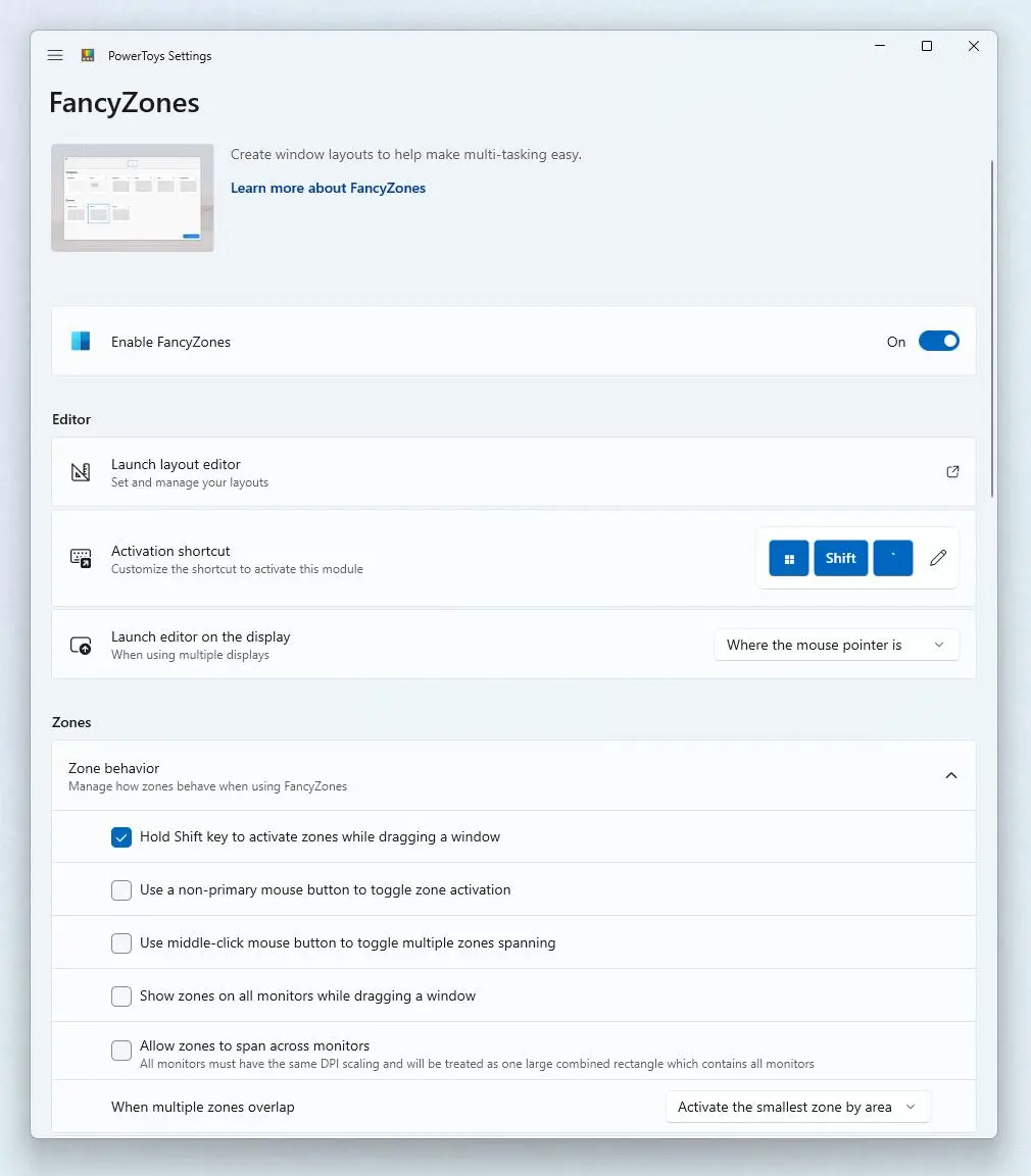 آموزش PowerToys ویندوز ۱۱؛ معرفی FancyZones و Keyboard Manager و Peek و Run و Workspaces
