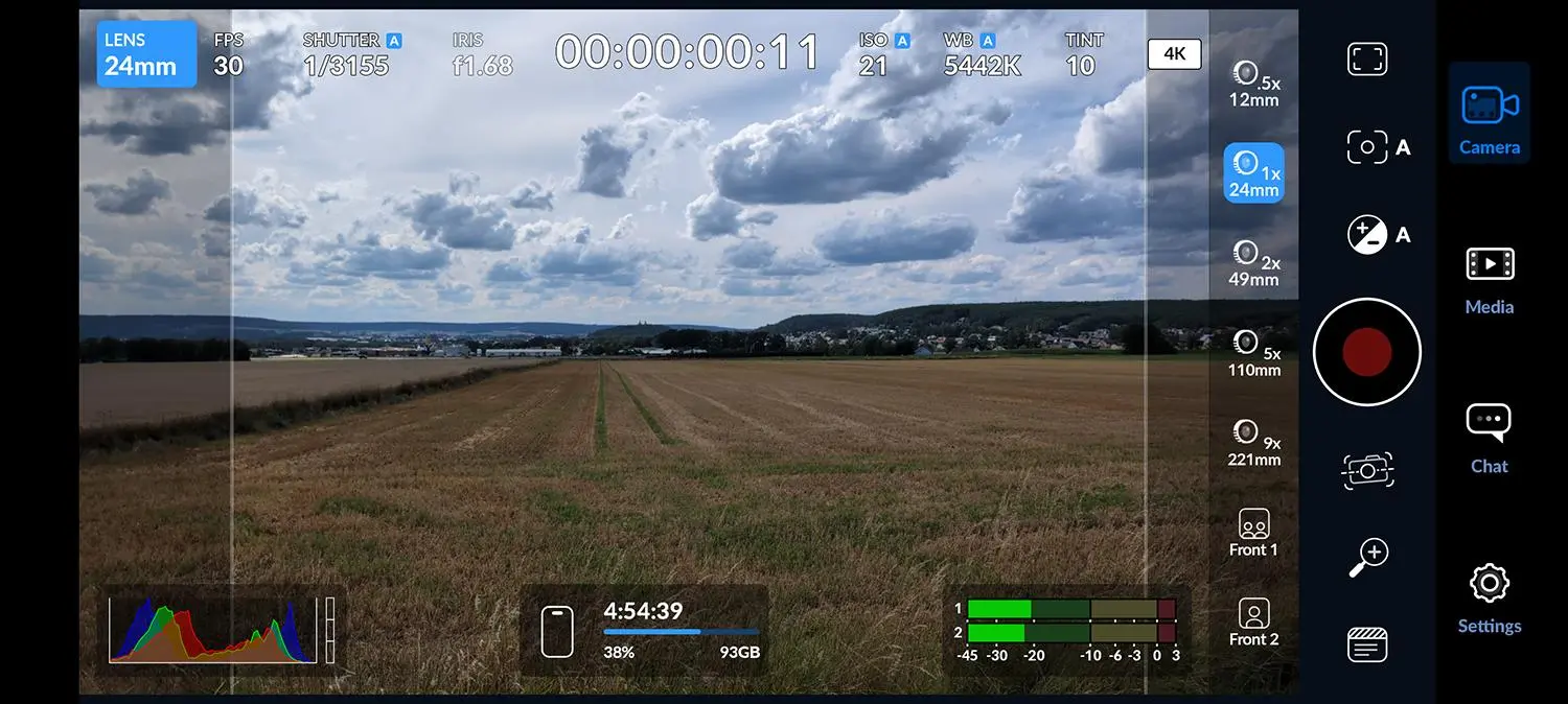 برنامه Blackmagic Camera برای اندروید و آیفون؛ تبدیل گوشی به دوربین فیلمبرداری حرفه ای