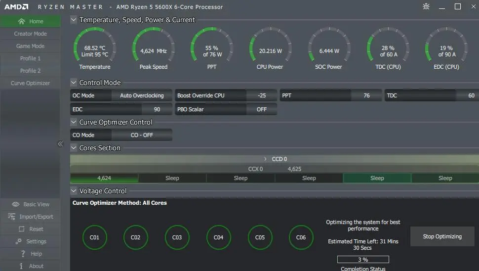 آموزش Undervolt پردازنده Ryzen با Curve Optimizer؛ کاهش دما و مصرف
