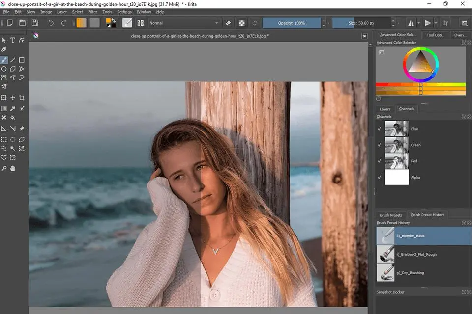 بهترین جایگزین متن‌باز فتوشاپ برای ویندوز؛ PhotoDemon یا GIMP و Krita