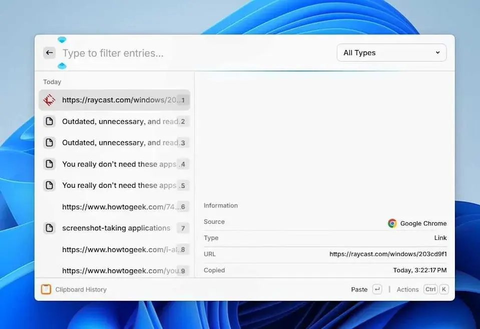 آموزش Raycast در ویندوز؛ جست‌وجوی سریع فایل‌ها و اجرای برنامه‌ها با کیبورد