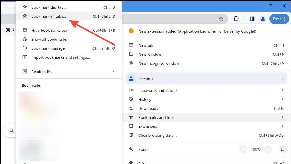 کلید Ctrl+Shift+D چیست؟ آموزش ذخیره همه تب‌های مرورگر در ویندوز