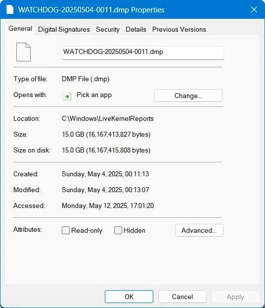 حذف فایل Dump در ویندوز ۱۱؛ پاک کردن فایل‌های DMP و System32